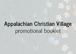 Booklet design for Appalachian Christian Village's "Maple Crest" assisted living development in Johnson City, TN.