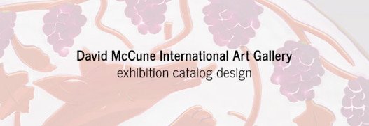 Catalog for David McCune International Art Gallery exhibition