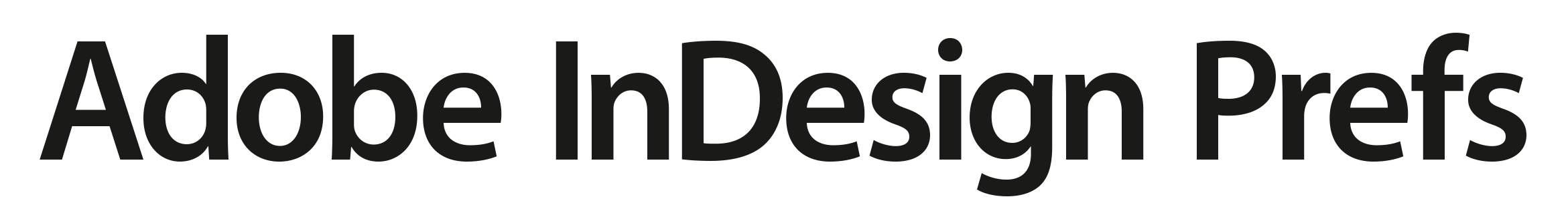 Adobe InDesign Prefs page title graphic